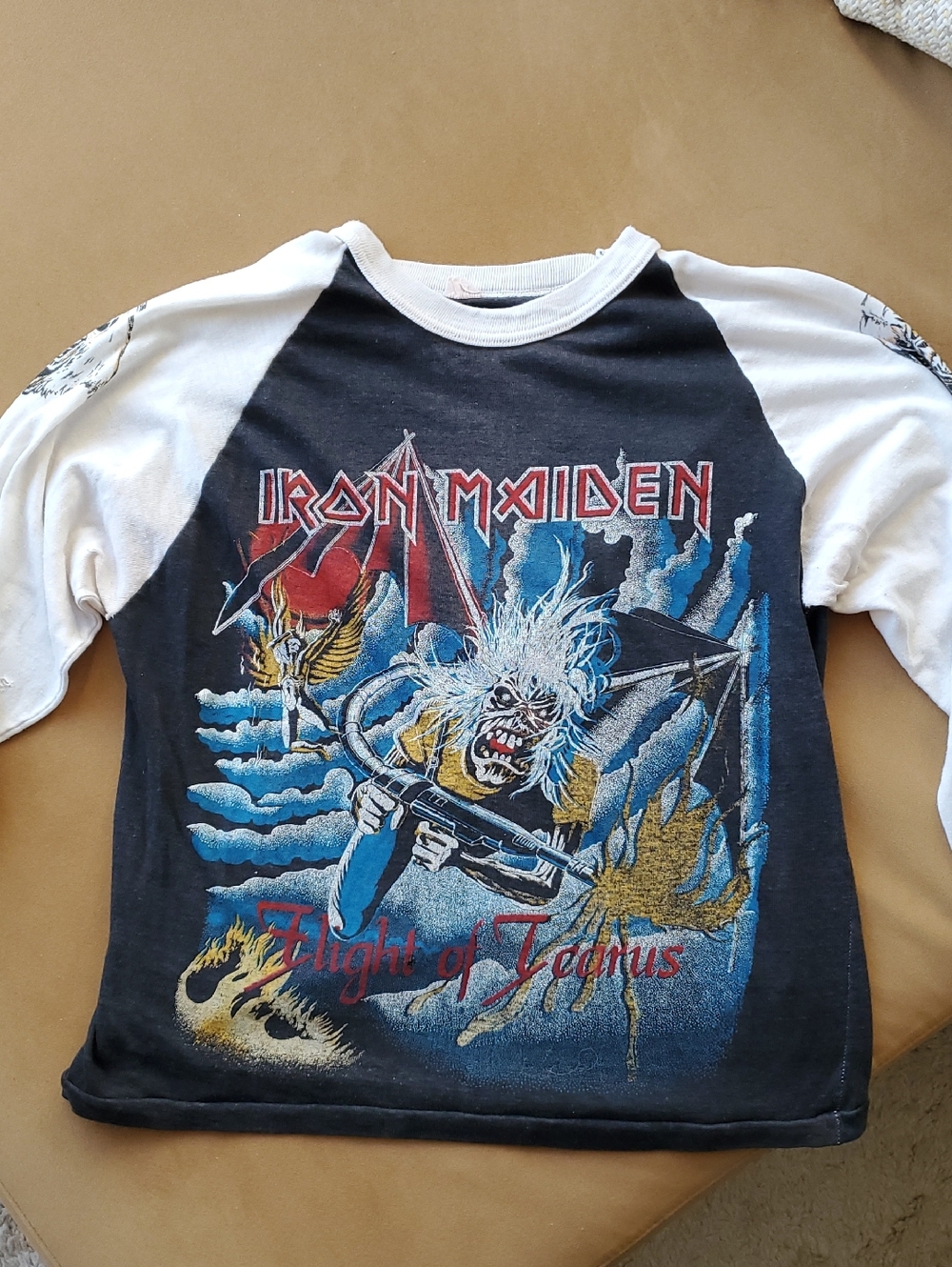 Super Vintage-Iron Maiden Tee, Cool Graphics, Pre~loved NOT NEW condish,Restored